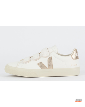 VRT Leather Triple-Strap Court Trainer