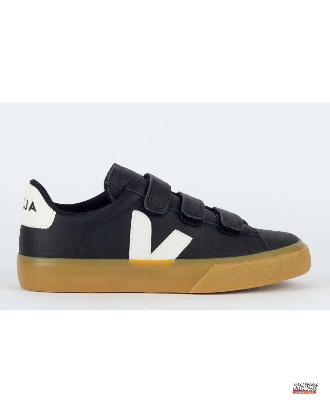VRT Leather Velcro-Strap Court Trainer
