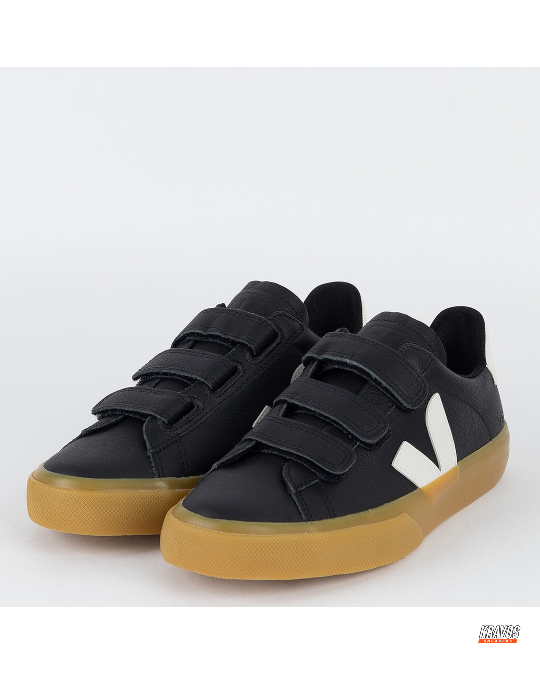VRT Leather Velcro-Strap Court Trainer