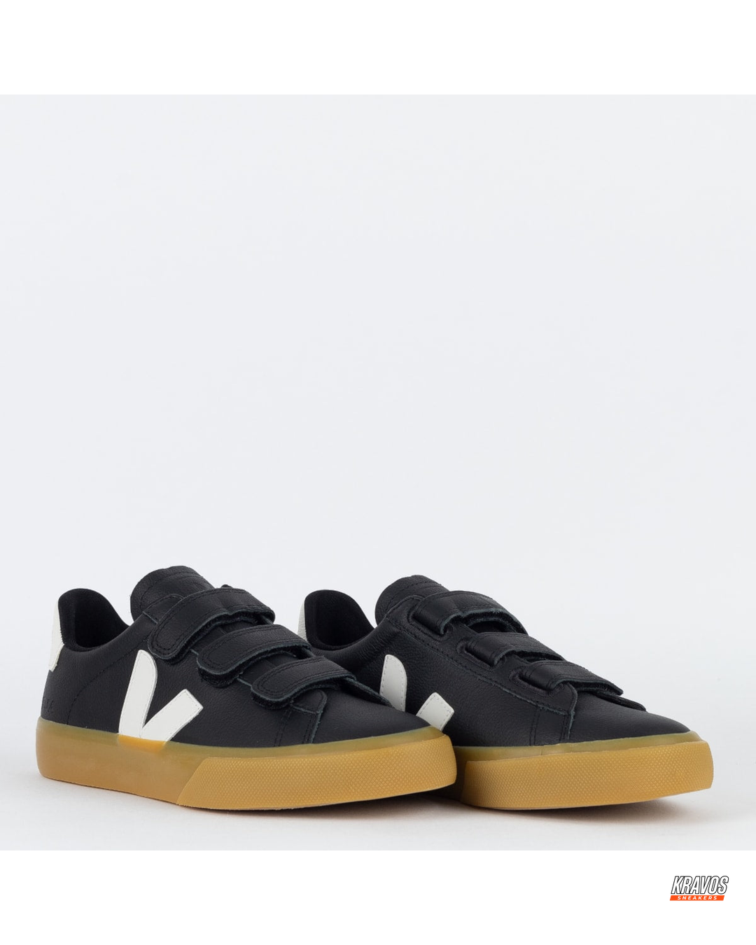 VRT Leather Velcro-Strap Court Trainer