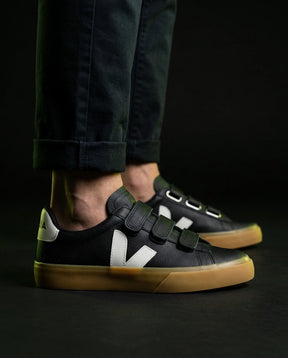 VRT Leather Velcro-Strap Court Trainer