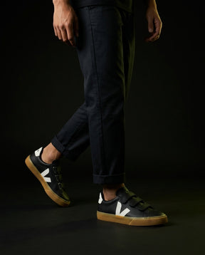 VRT Leather Velcro-Strap Court Trainer
