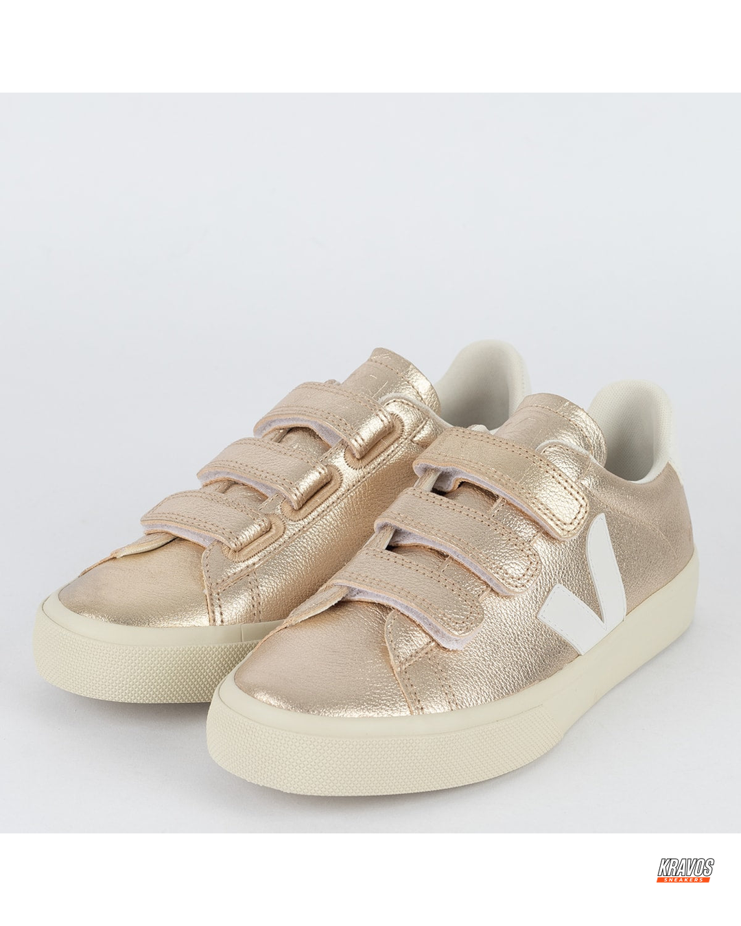 VRT Leather Velcro-Strap Court Trainer