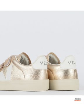 VRT Leather Velcro-Strap Court Trainer