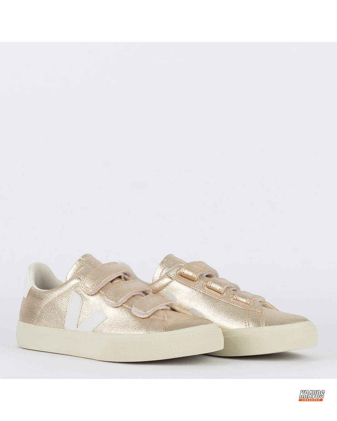 VRT Leather Velcro-Strap Court Trainer