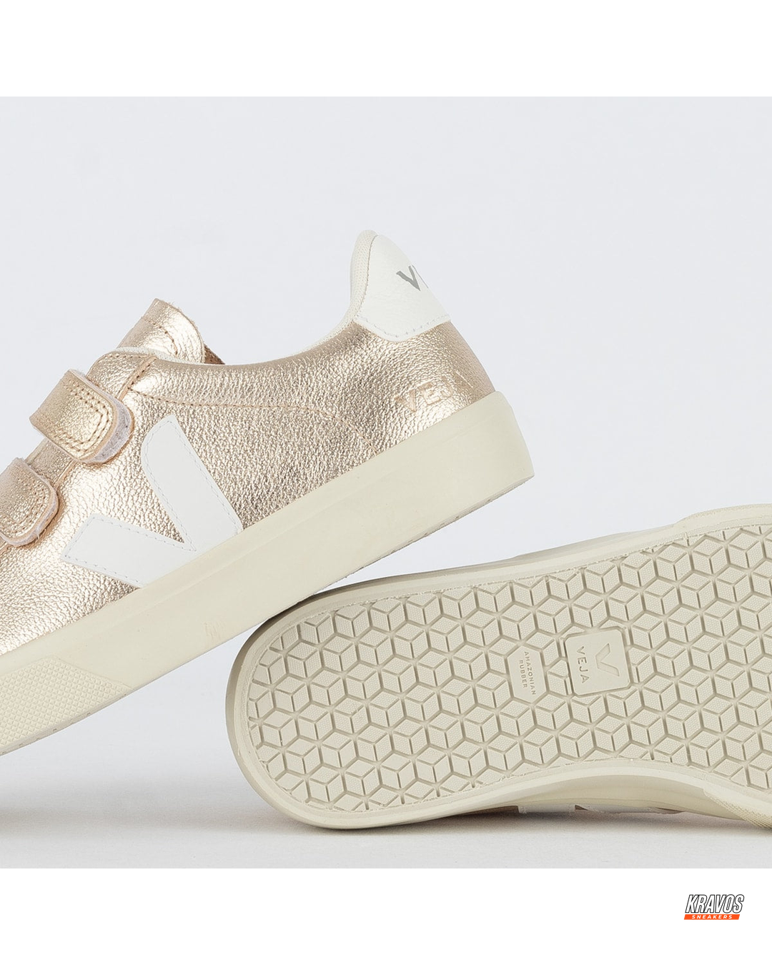 VRT Leather Velcro-Strap Court Trainer