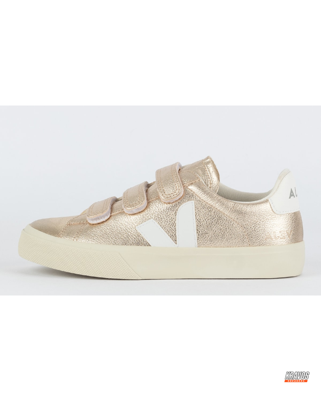 VRT Leather Velcro-Strap Court Trainer