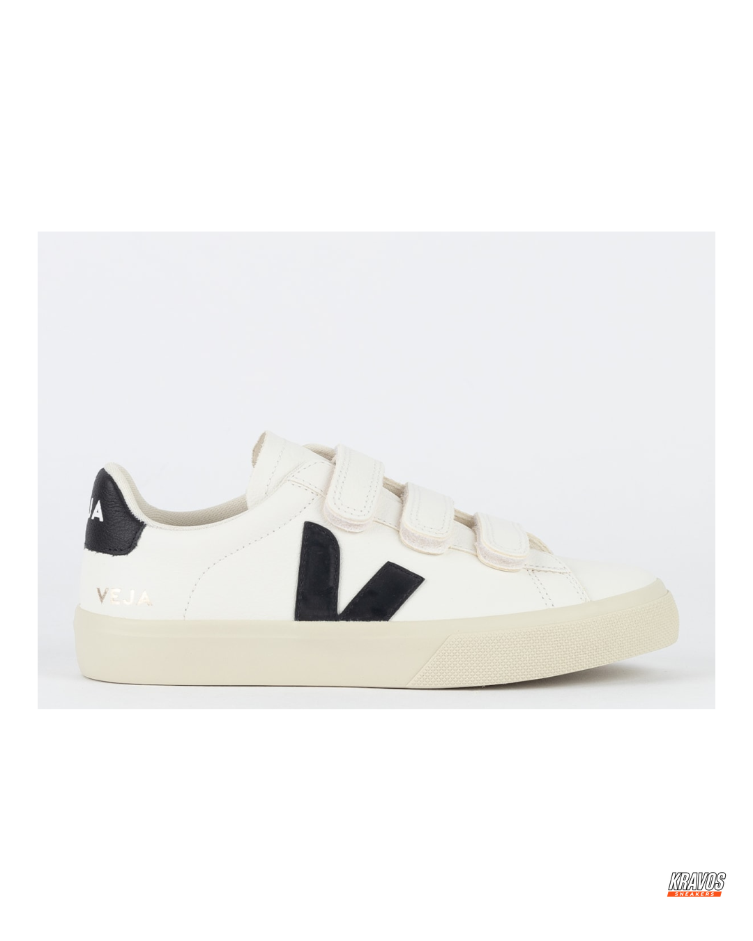 VRT Leather Velcro-Strap Court Trainer