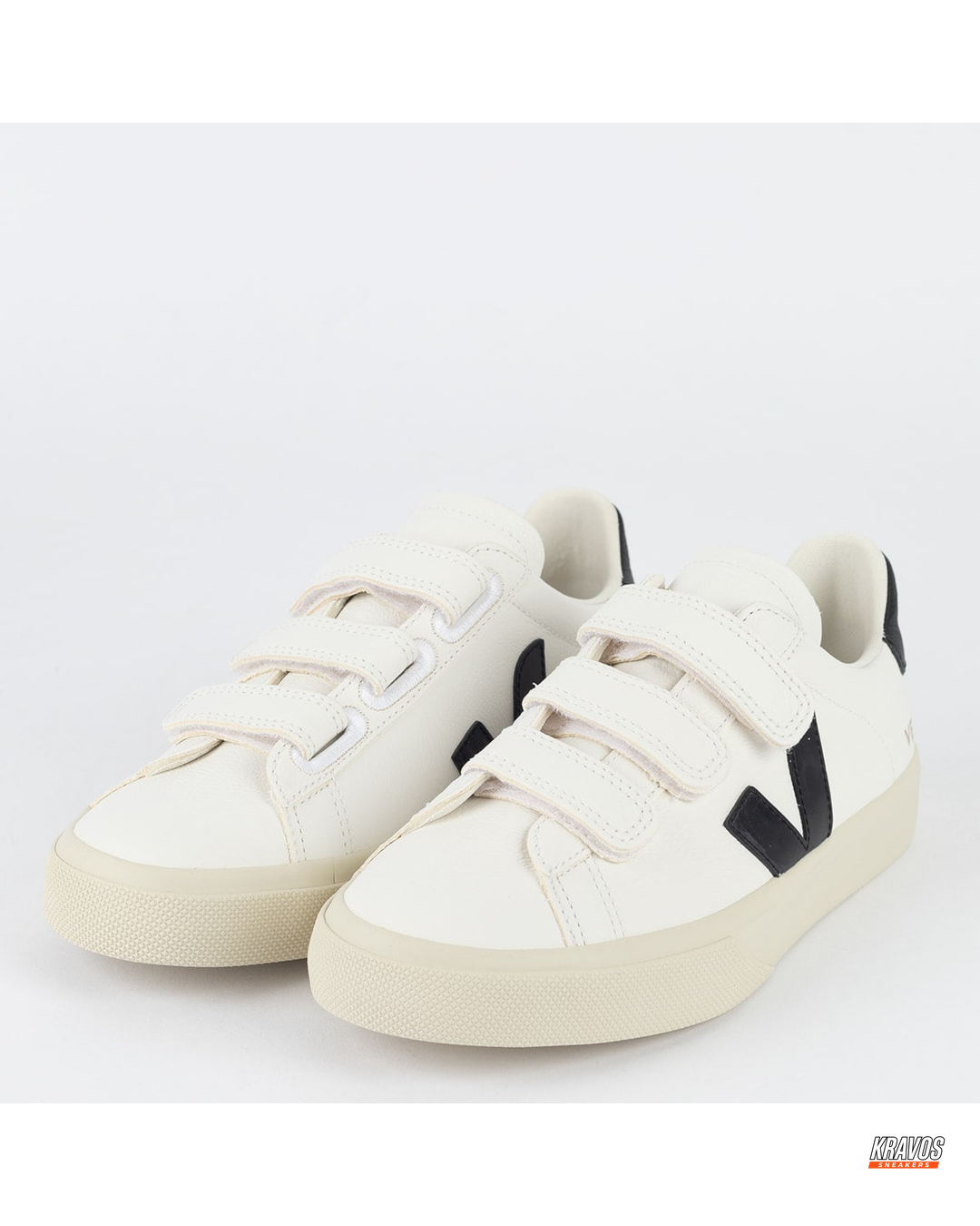 VRT Leather Velcro-Strap Court Trainer