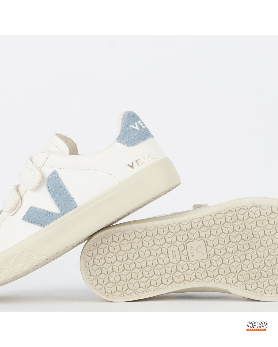 VRT Leather Velcro-Strap Court Trainer