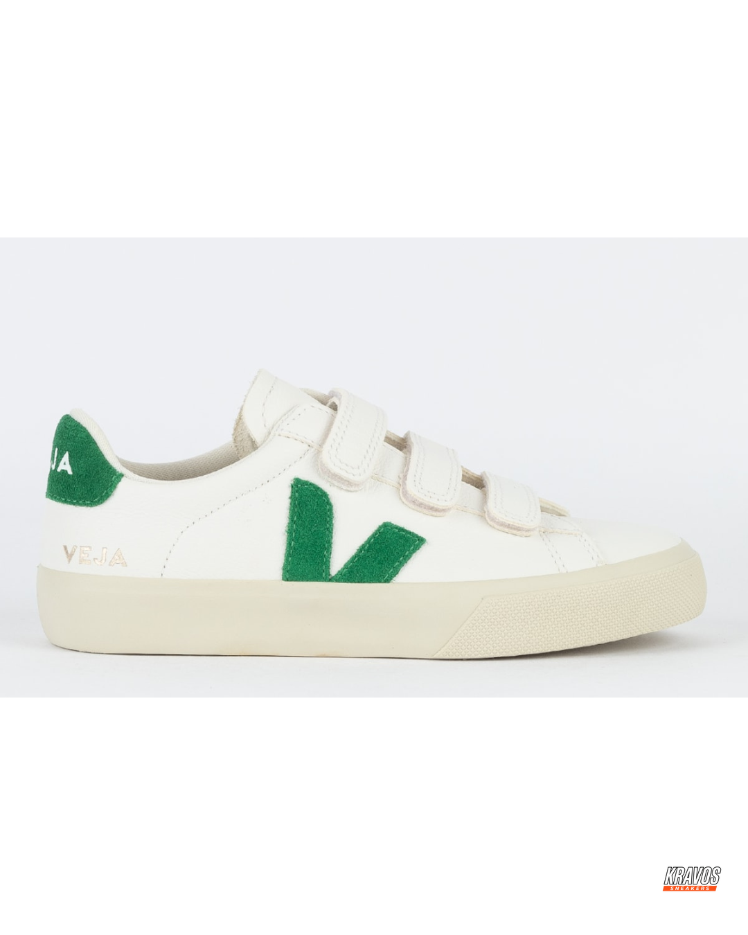 VRT Leather Velcro-Strap Court Trainer