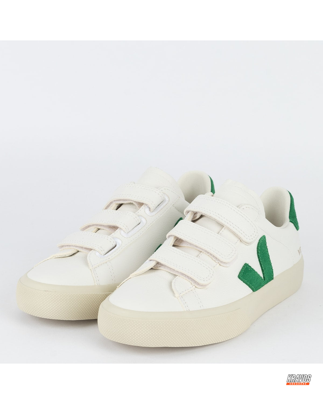 VRT Leather Velcro-Strap Court Trainer