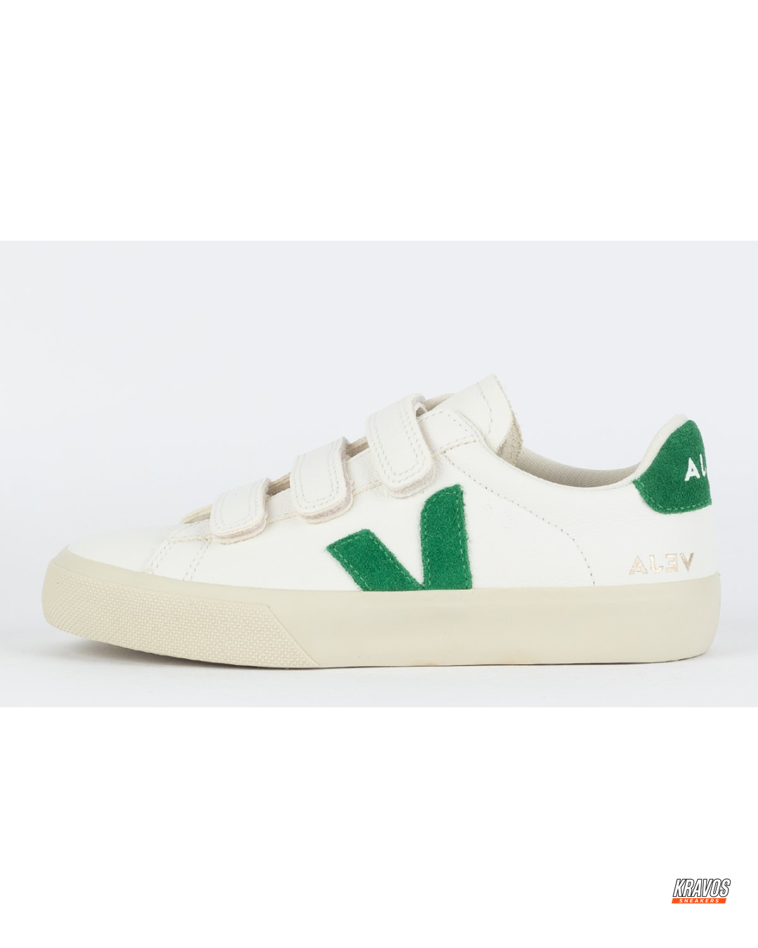 VRT Leather Velcro-Strap Court Trainer
